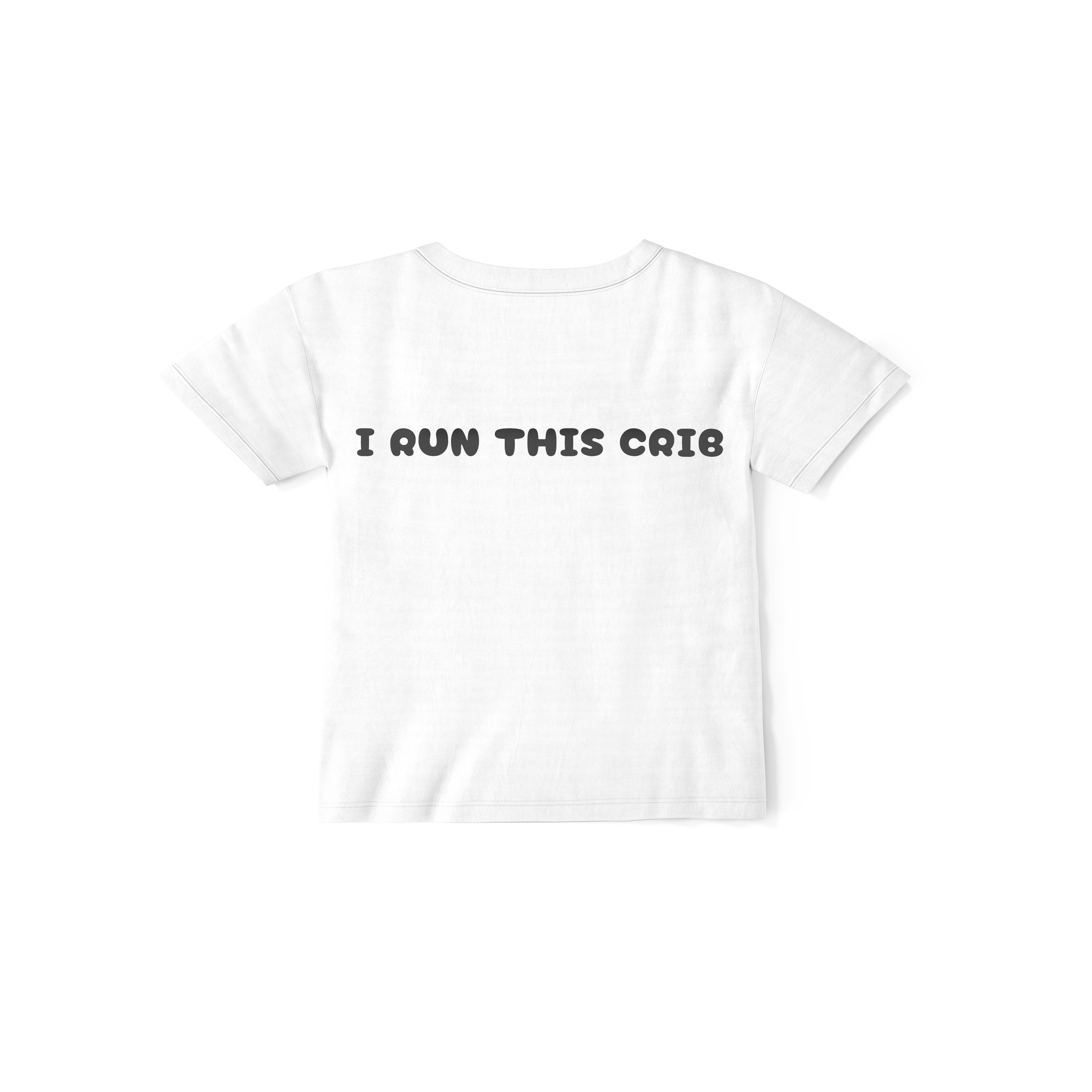 I Run This Crib Kids T-Shirt – Sippy Club Logo