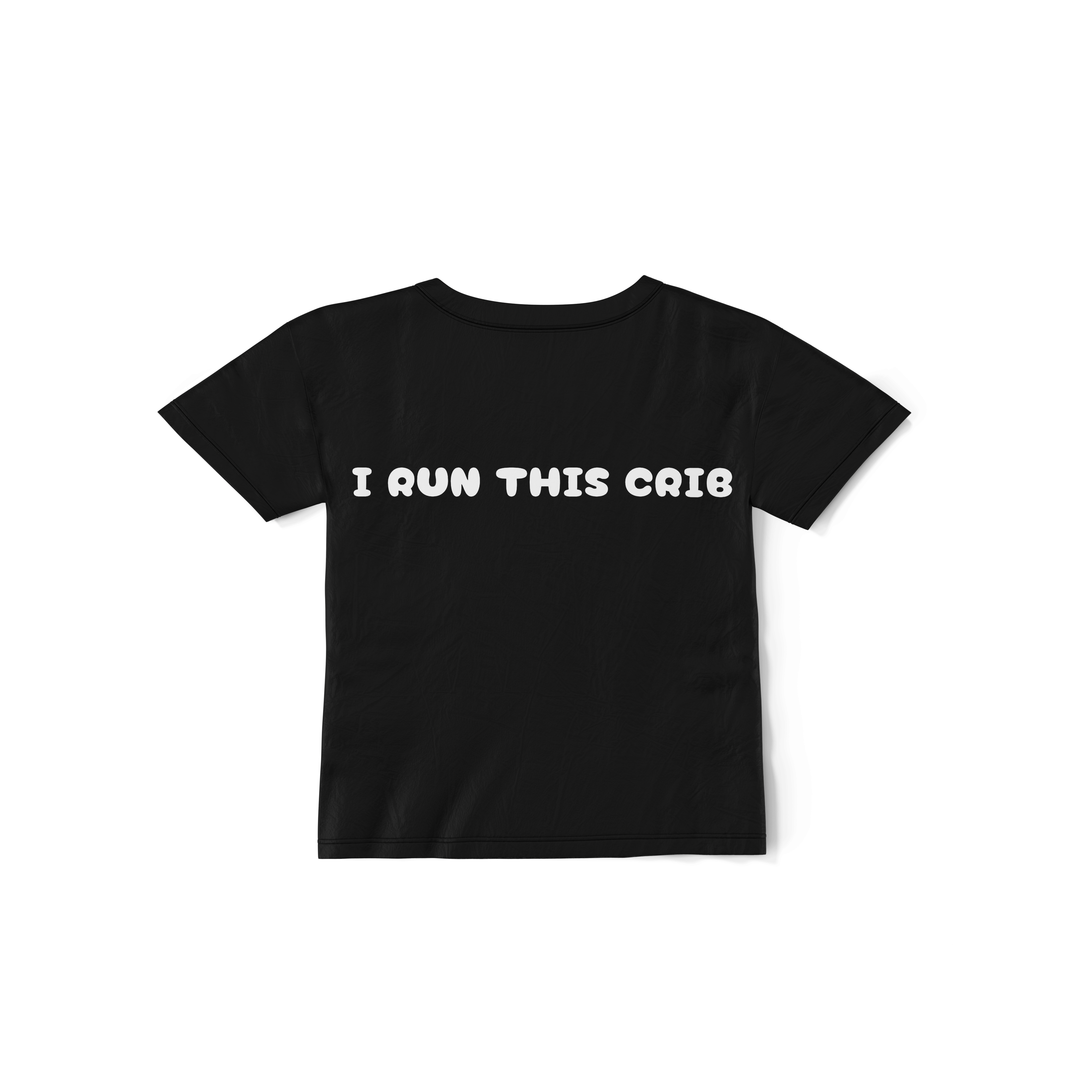 I Run This Crib Kids T-Shirt – Sippy Club Logo